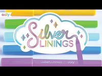 Silver Linings - Silver Ink Markers with Outlines - Set of 6
