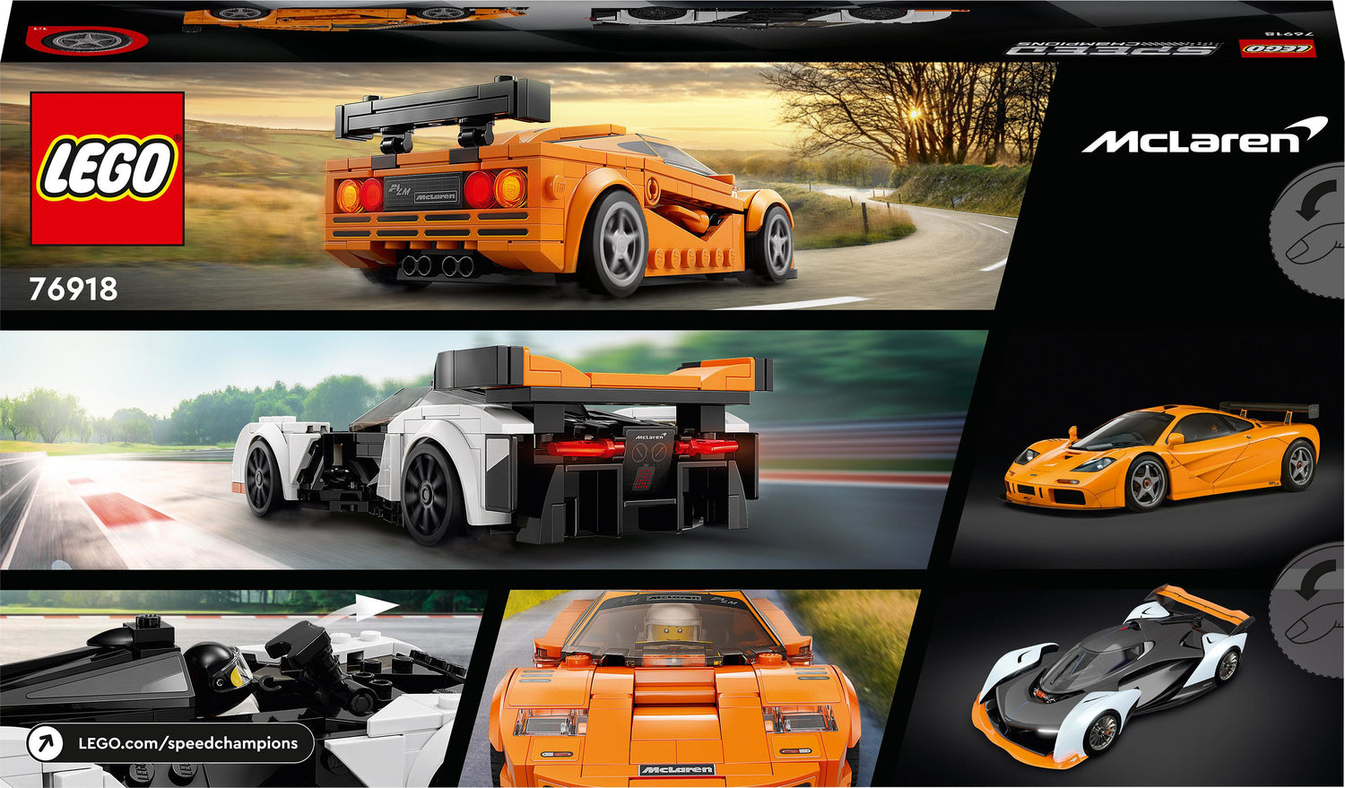 LEGO® SPEED CHAMPIONS McLaren Solus GT & McLaren F1 LM, 76918