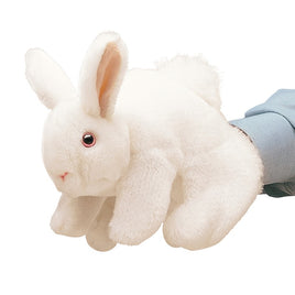 White Bunny Rabbit Hand Puppet