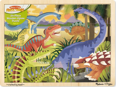 Dinosaur Wooden Jigsaw Puzzle - 24 Pieces