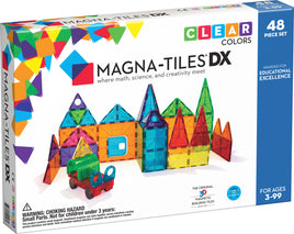 Magna-Tiles Clear Colors 48 Piece Dx Set | 12148 | Magna-Tiles